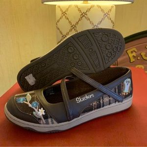 NEW Skechers Mary Jane Embroidered Owl Floral Plaid Flats Shoes Size 8.5 Woman’s